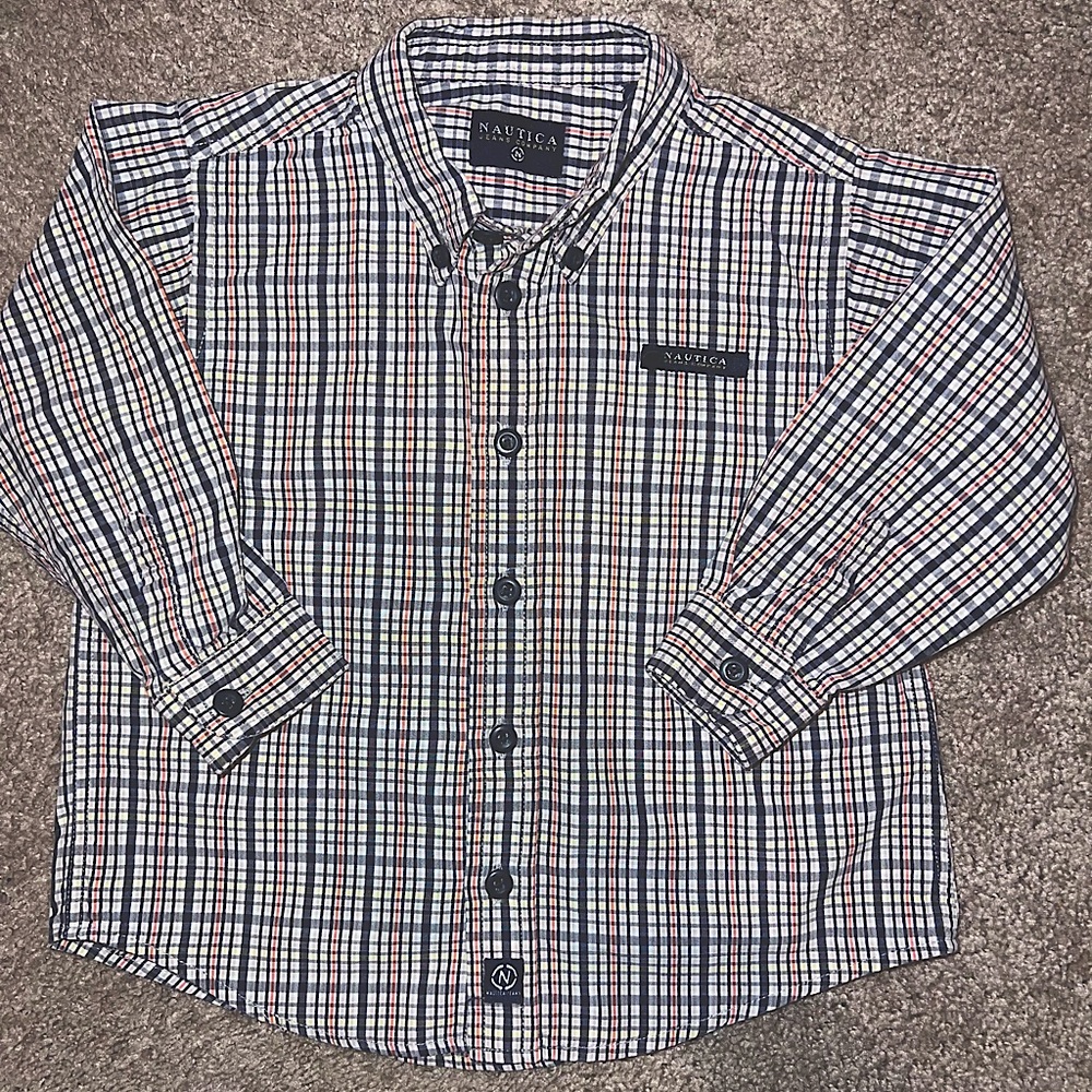 Náutica Striped Button Down Shirt, Boys, 2T
